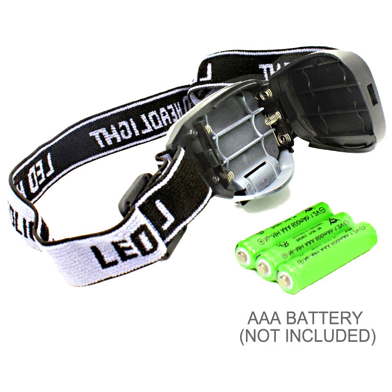 LED Headlight Head Bike Lamp Light Infrared Ray Mini Waterproof 800Lm 3 Modes 3xAAA battery Headlamp With Headband