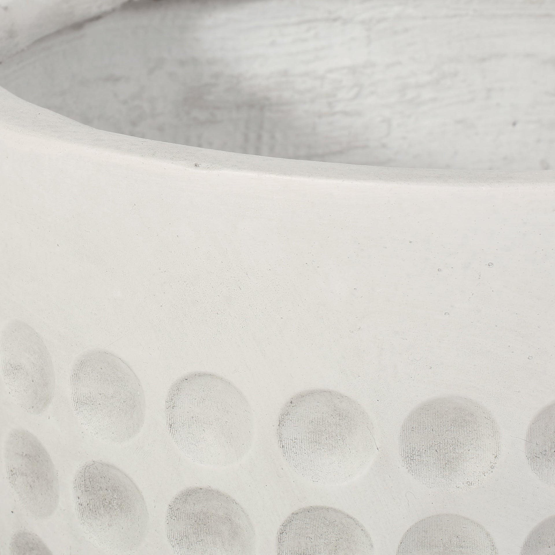 13-Inch cube Antique White MGO Planter
