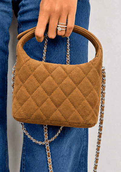 Christy Quilted Mini Suede