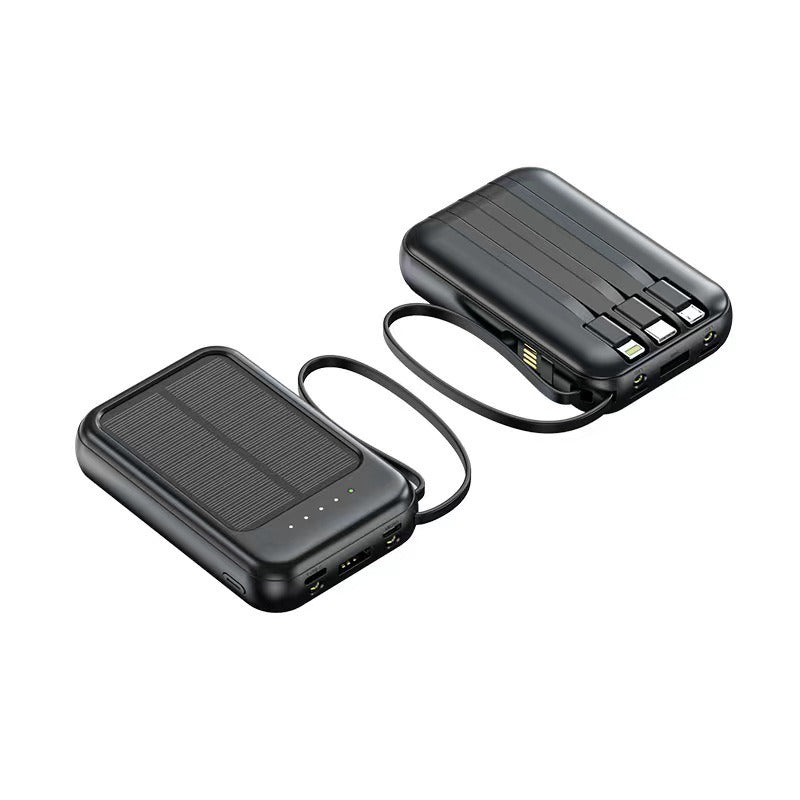 Mini solar power bank comes with a 20000mAh outdoor camping