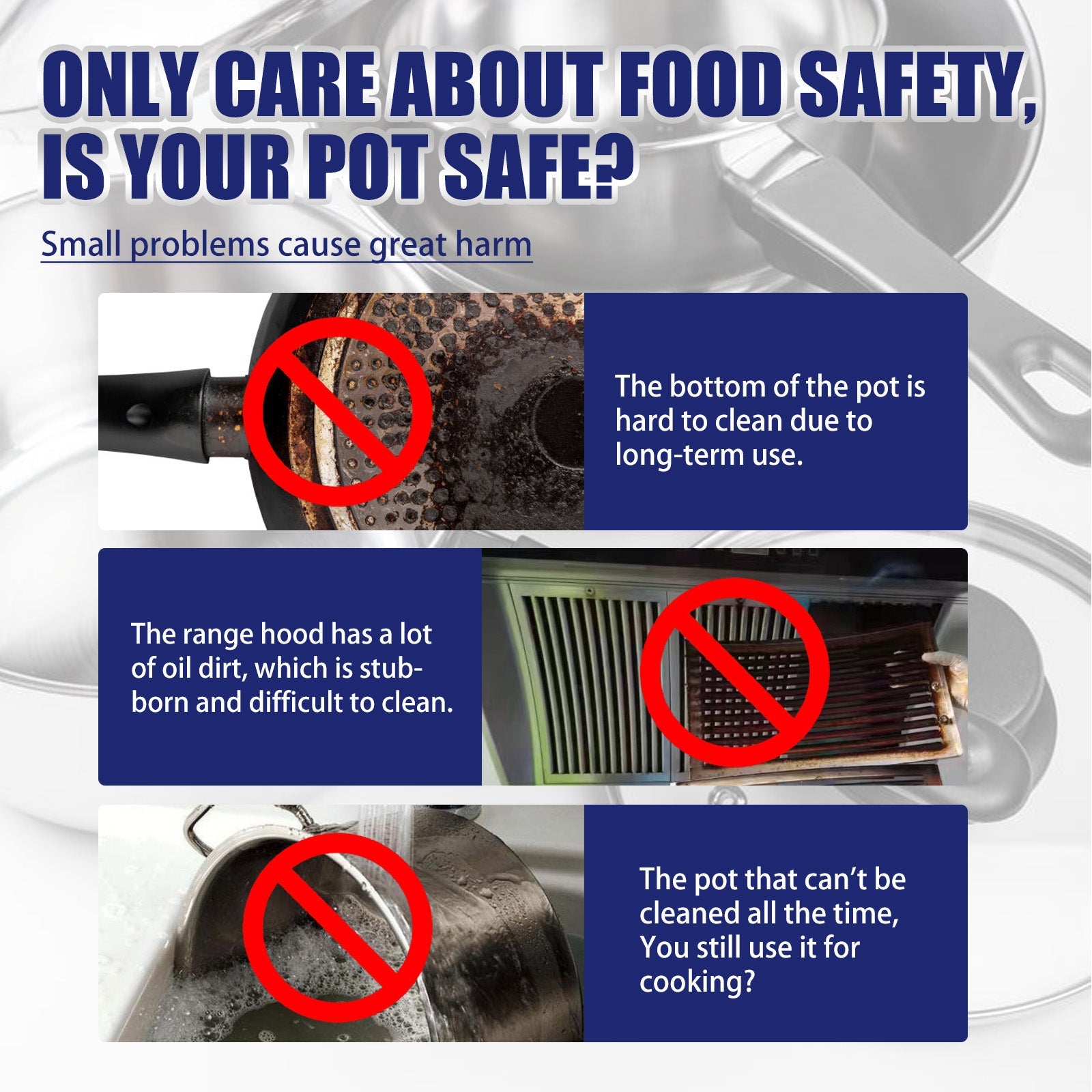 Stainless Steel Cleaning Cream, Kitchen Decontaminant Pot Rust, Pot Bottom, Stove Top Black Scale Cleaning Cream