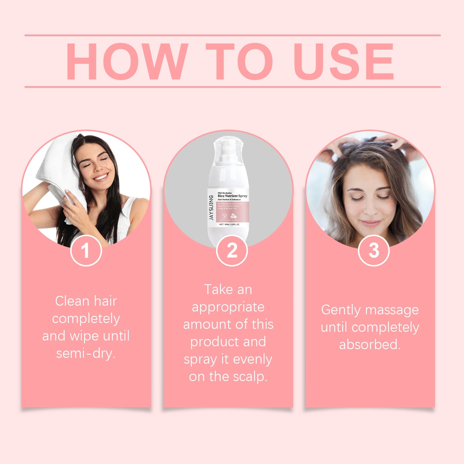 Rice Hair Care Spray Hydrates And Nourishes Hair Soft And Shiny Daily Care Spray