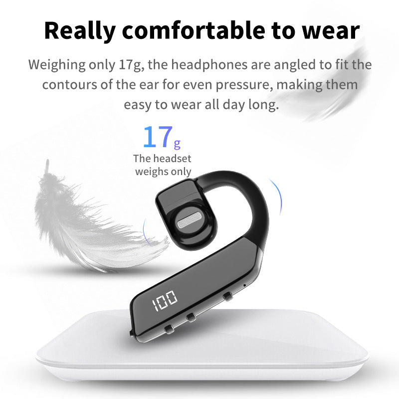 OWS air conduction hanging ear wireless Bluetooth earphones with low latency and long battery life ENC noise cancelling business earphones