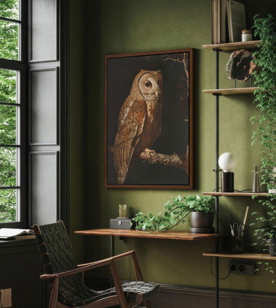 Vintage Owl Canvas Art Print