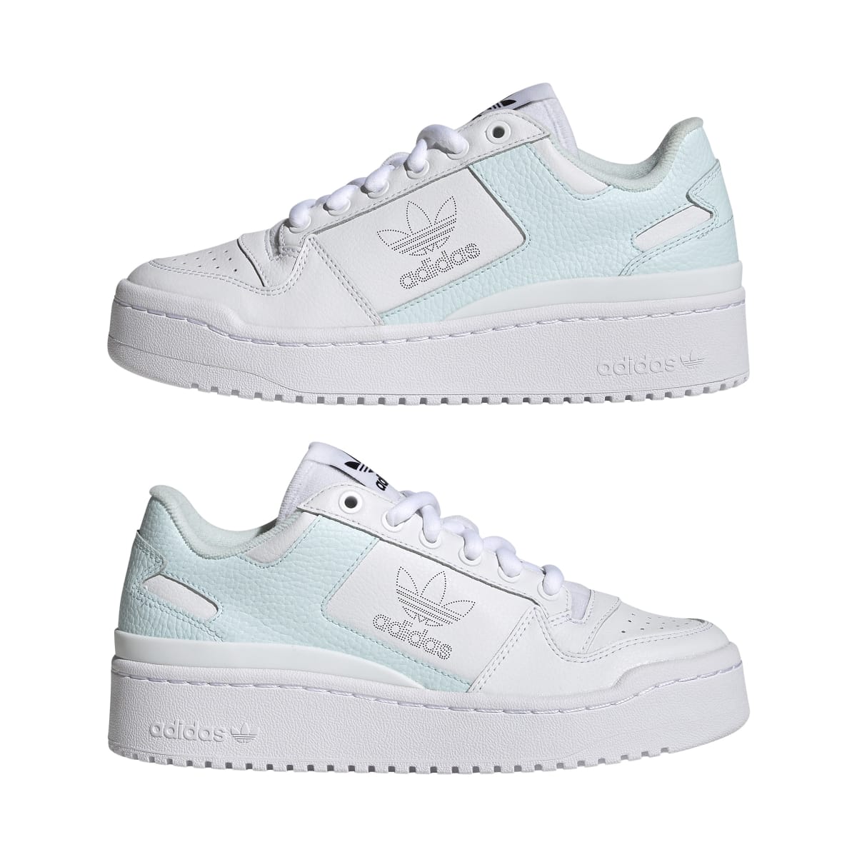 ADIDAS GY6985 FORUM BOLD WMN'S (Medium) White/Blue/Blue Leather & Suede Basketball Shoes