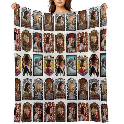 The Queen of Horror Story Shrink-resistant Throw Blanket