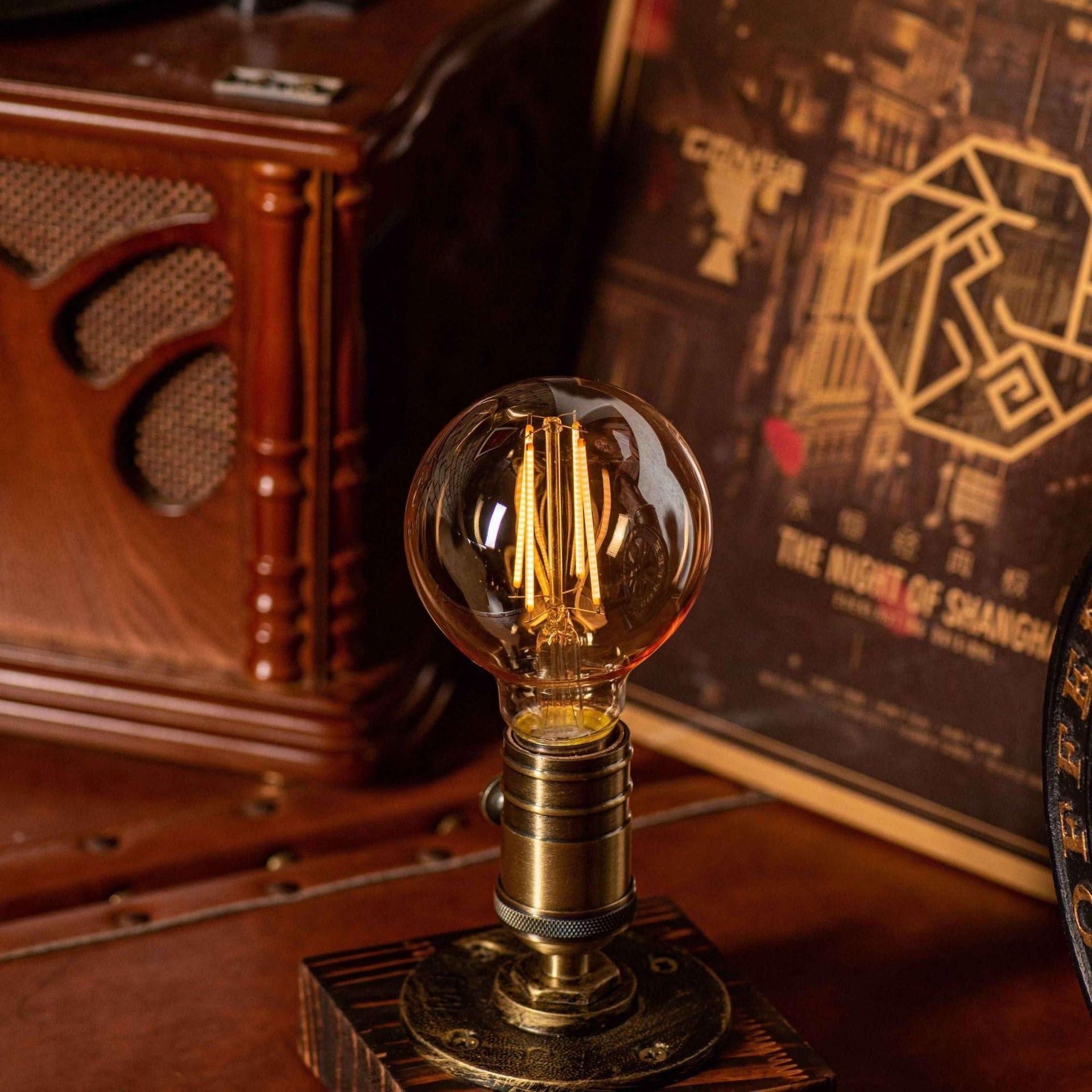 7DAY'S Edison steampunk Handmade Vintage Adjustable Pipe Lamp