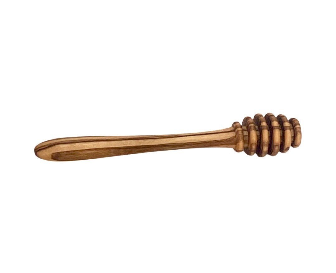 7DAY'S Wood Honey Pot w/Honey Dipper