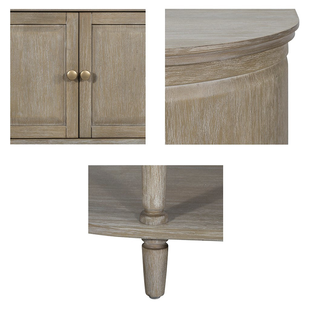Ayanna Accent Cabinet with Lower Shelf - Reclaimed Wheat