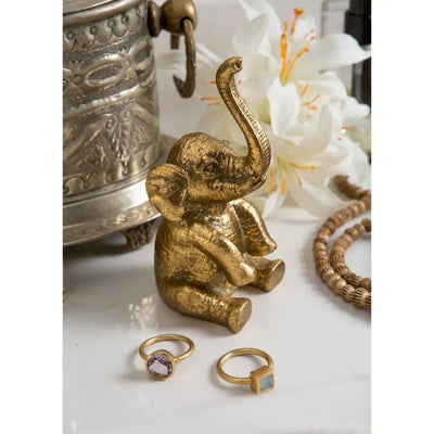 Pewter Elephant Ring Holder