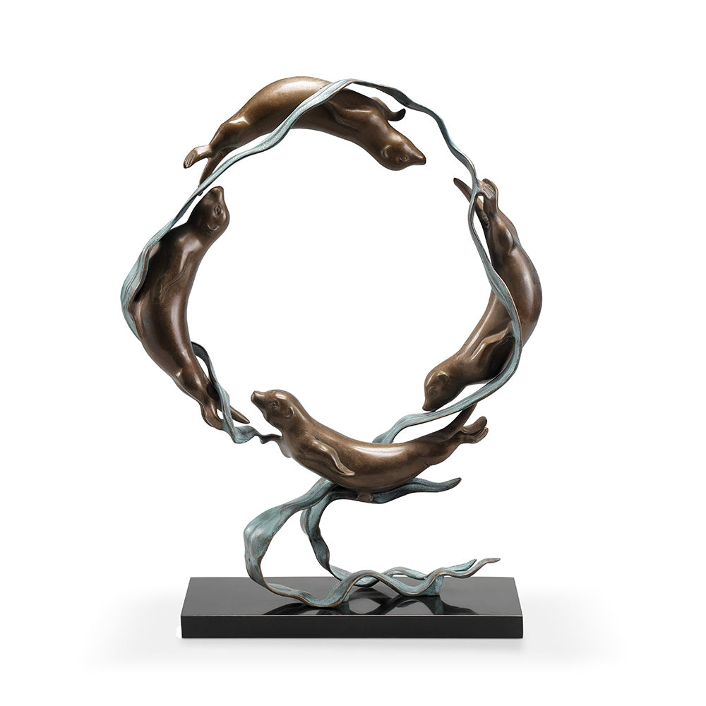 Sea Otter Spectacle Sculpture