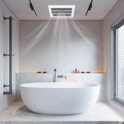 80 CFM Ceiling Mount Bathroom Exhaust Fan with Metal Housing and 4 Inches Duct