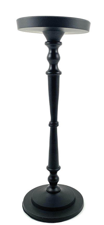 Vibhsa Pillar Candle Holder | Matte Black, 11.5