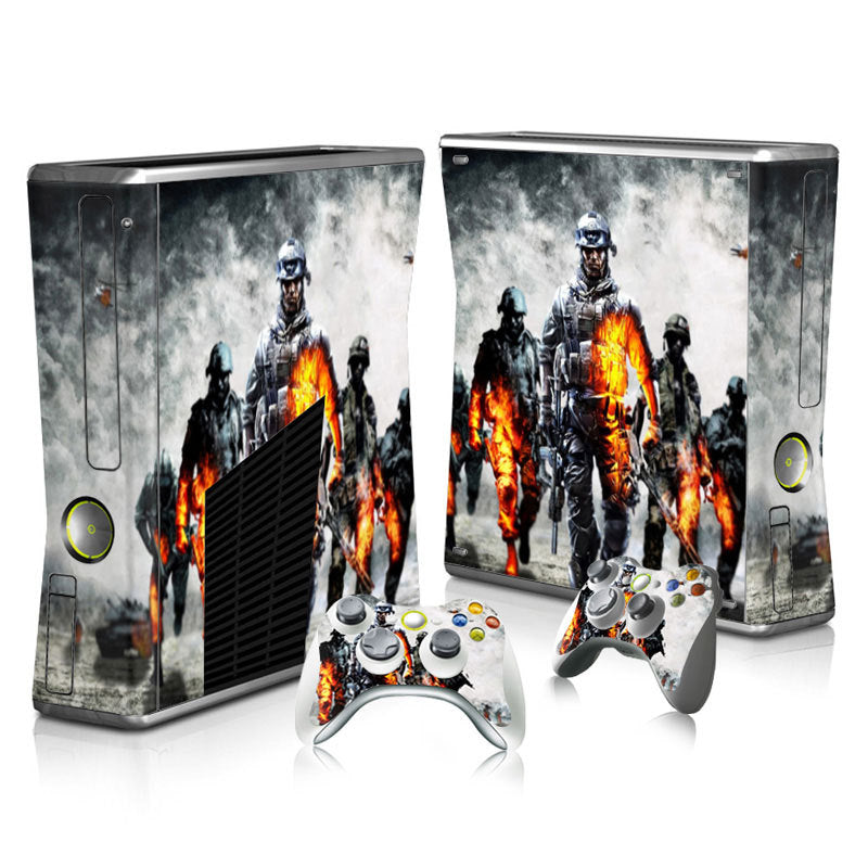Xbox 360 Slim Full Body Color Membrane Stickers with Scratch-Resistant Protection