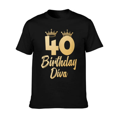 40th Birthday 40 BIRTHDAY DIVA 40 Years Women Odor-resistant T-Shirt