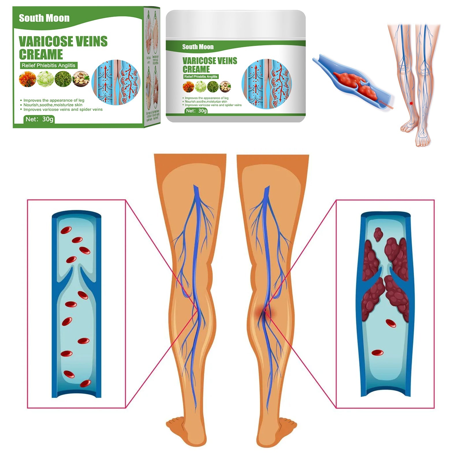 Leg Care Cream Soothing Leg Discomfort Gentle Pamper Moisturizing Massage Leg Care Cream