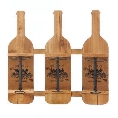 BORDEAUX WOODEN WINE BOTTLE HOLDER