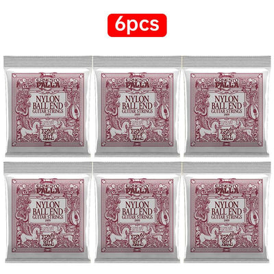 6 sets of Ernie Ball 2003-2008Folk strings,2403-2409classical strings for electric & acoustic guitars