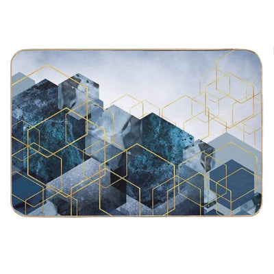 Geometric Compilation Bath Mat