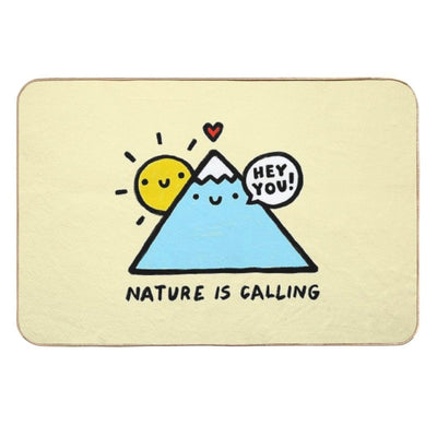Hey You! Nature Is Calling Eco-Friendly Bath Mat