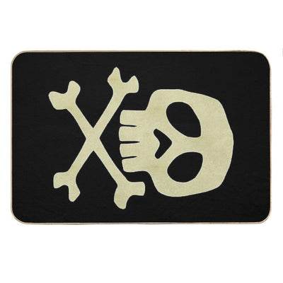 Danzig Style Harlock Skull Crossbones Jolly Roger Bath Mat