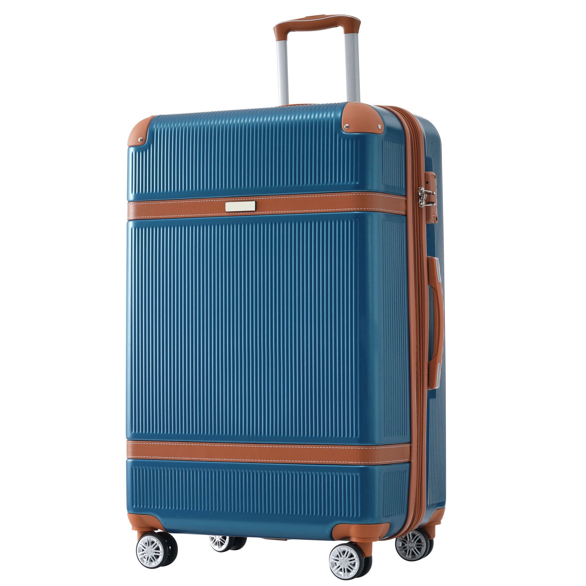 Hardshell Luggage Sets 3 Piece double spinner 8 wheels Suitcase with TSA Lock Lightweight 20''24''28''