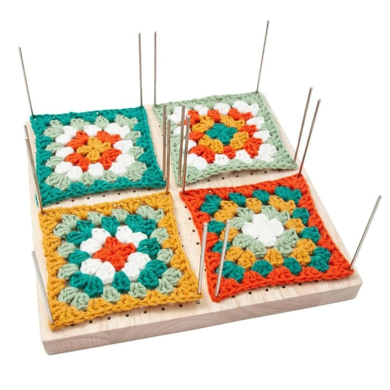 Wooden blocking board Manual wool grid board With 324 Small Holes For Setting Sewing