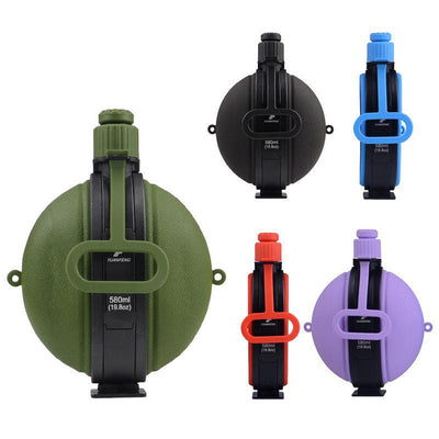 Silicone Folding Water Bottle Manufacturer Outdoor Portable Sports Water Bottle Fitness Hiking Water Bottle 580Ml