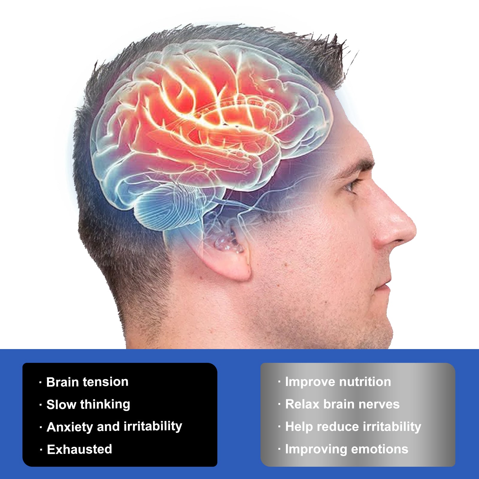 Brain Boost Plus, Relieve Anxiety Fatigue Enhance Energy Body Care Drops