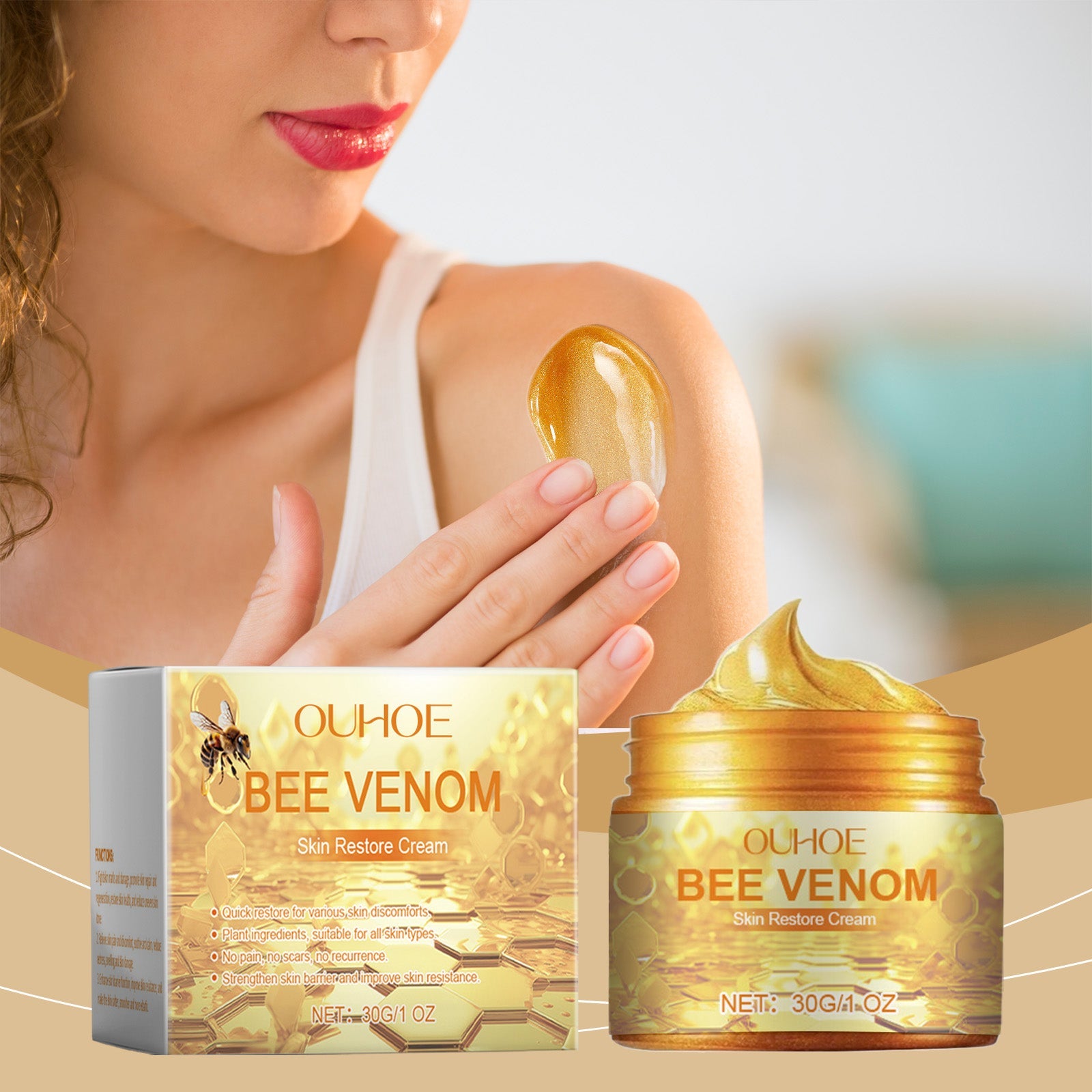 Skin Care Cream, Gently Hydrating And Soothing Skin Care Cream For Dry Bodies