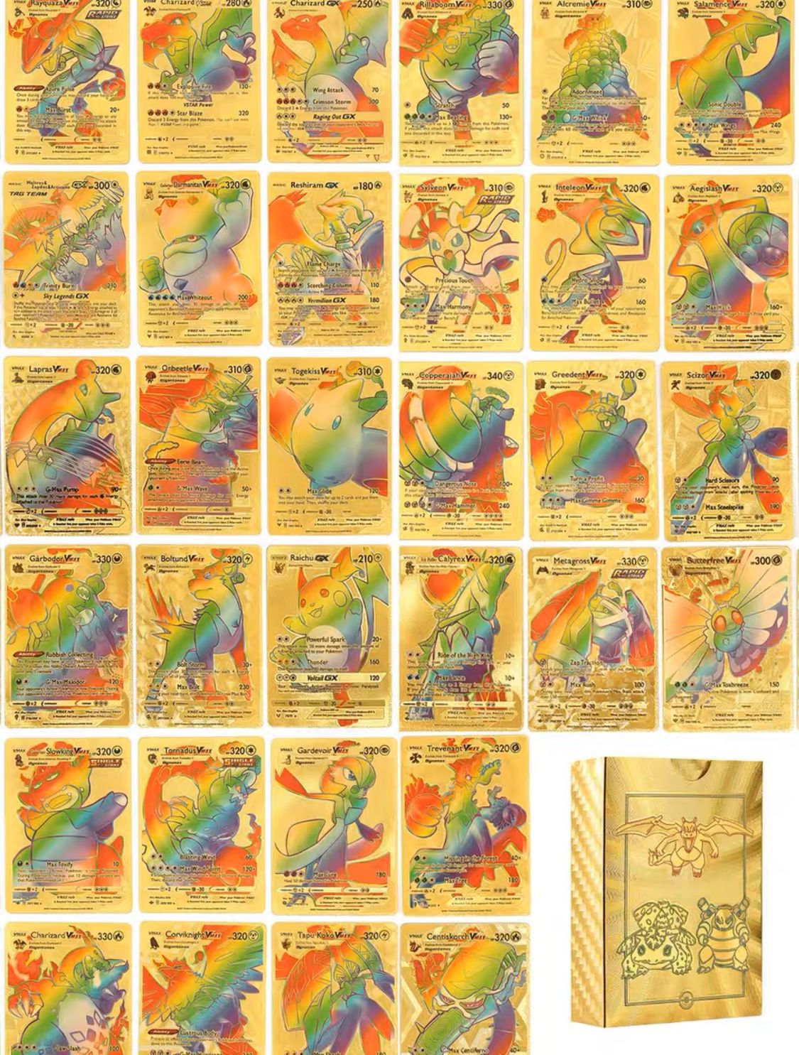 Pok é mon Gold Foil Card Pok é mon Pet Elf Collection Card Battle Card