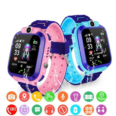 New Children's Smart Watch With SOS Smartwatch For Kids With Sim Card and Photo Camera Waterproof IP67 Protection Excelent Gift for Kids Support IOS and Android Sistems