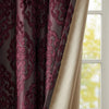 Mirage Knitted Jacquard Damask Total Blackout Grommet Top Curtain Panel by SunSmart