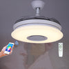 Bluetooth Invisible Ceiling Fan with Light with Remote