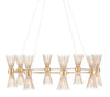 Novatude Gold & Silver Chandelier by Currey & Company