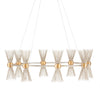 Novatude Gold & Silver Chandelier by Currey & Company