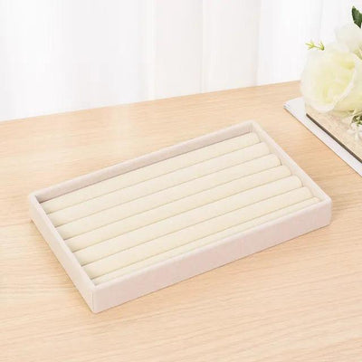 Plush jewelry storage box jewelry box rings earrings bracelets necklaces storage display shelf