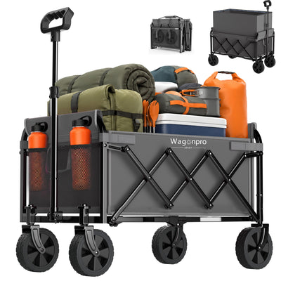 Expandable Dual-Layer Utility Wagon with Extra Space