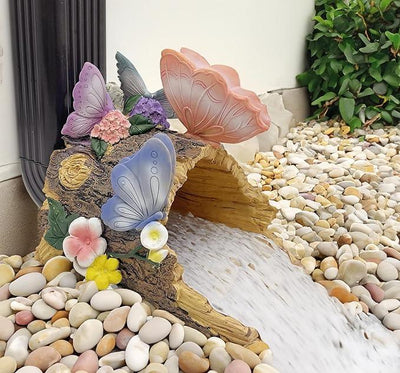 Butterfly Statues Garden Decoration Gutter Downspout Extension Statues,Resin Statue Outdoor Decor,Animal Downspout Diverter,Decorative Gutter Extension,3