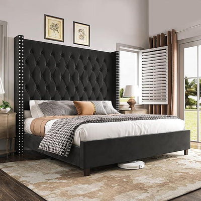 PaPaJet King Size Bed Frame with 61.4