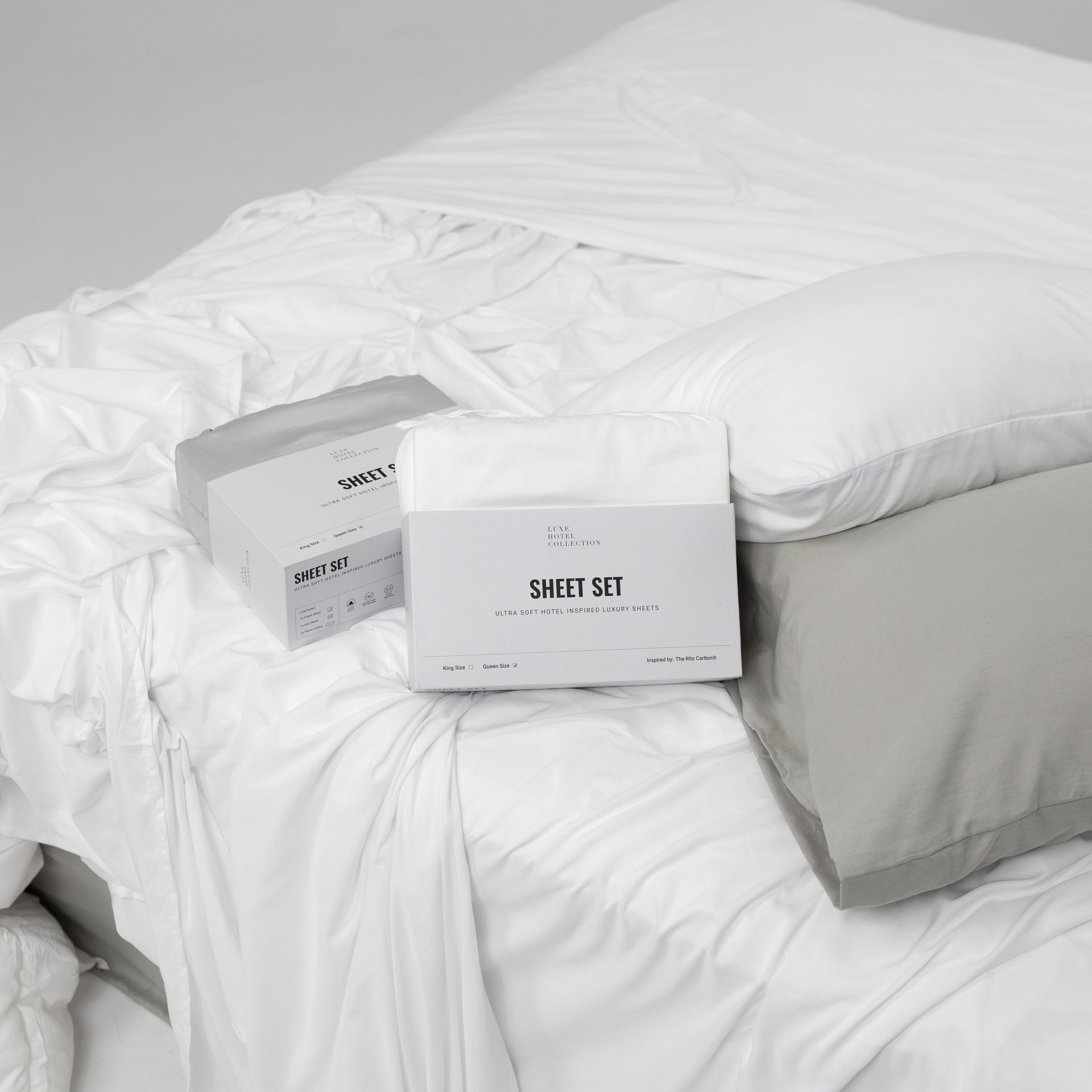Sateen Cotton Grand Suite Sheet Set