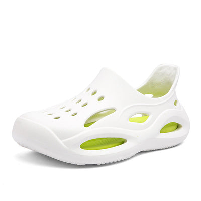 Cave shoes for men summer beach thick soled sandals for men sports and driving dual-use thick soled wear-resistant slippers