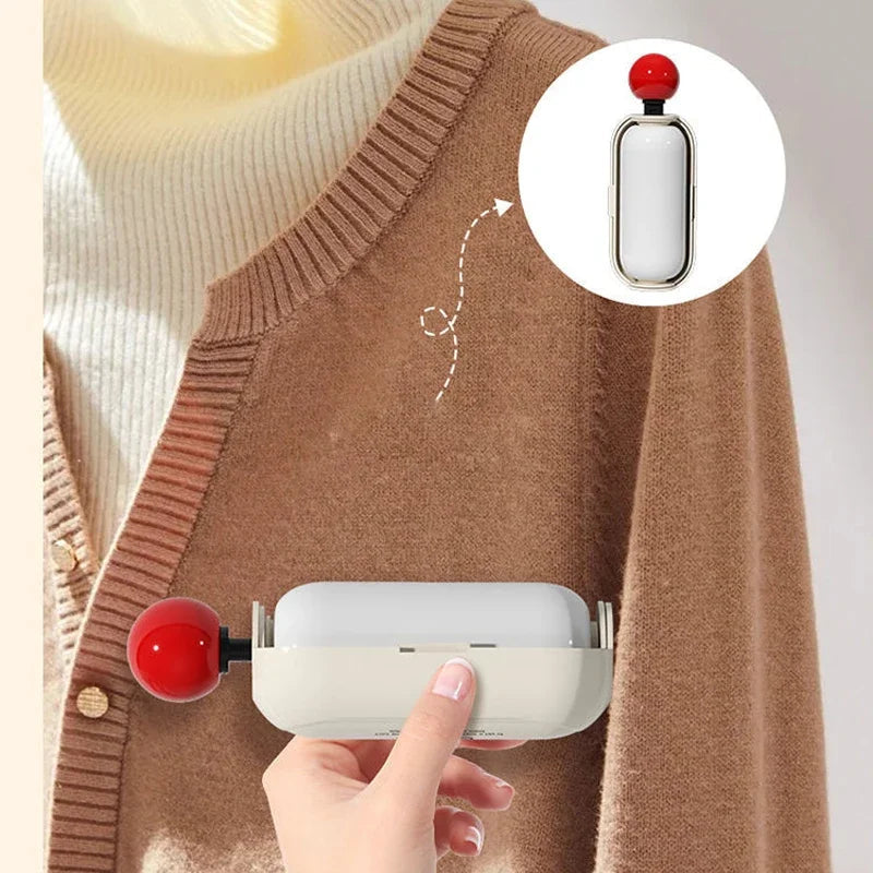 2 IN 1 Portable Pet Hair Remover Washable Reusable Lint Cleaner Sticky Hair Roller Removal Tool for Clothing Travel Household