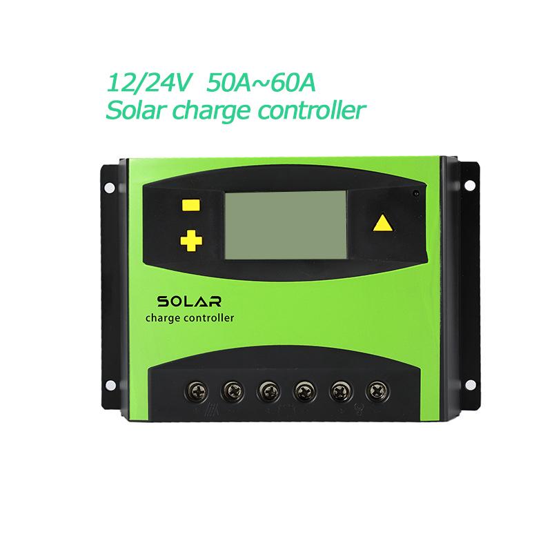 12V 24V 60A 50A 40A 30A Solar Controller with LCD Function Dual USB 5VDC Output Solar Panel Battery Charge Regulator