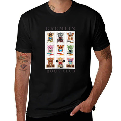 Gremlin Book Club Collage Polyester Blend T-Shirt
