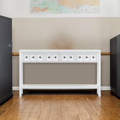 TREXM Rustic Entryway Console Table, 60