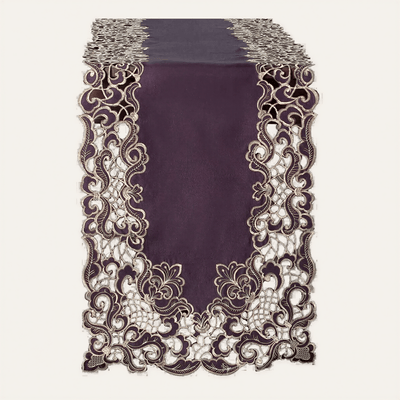 Purple Gold Table Runner – Amethyst Haze, 14x108 Inch