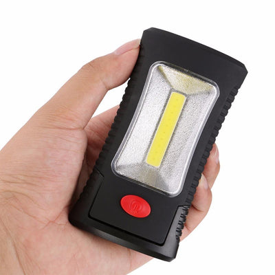 2-Modes COB LED Magnetic Working Folding Hook Hanging Lamp Torch Linternas Flashlight Handy Lighting Use 3x AAA