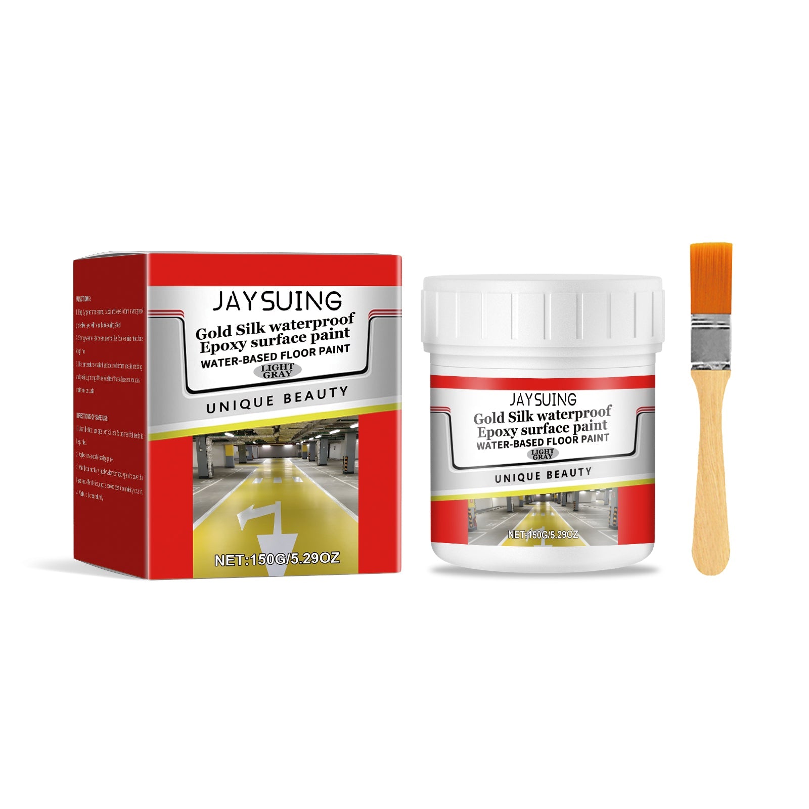 Waterproof Epoxy Floor Paint Household Wall Floor Waterproof Anti-Crack Cover Stains Renovation Paste