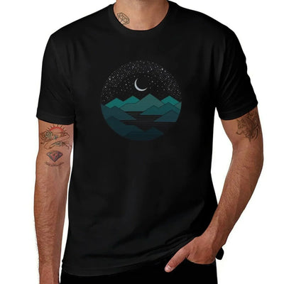 Between The Mountains And The Stars Graphic-printed T-Shirt